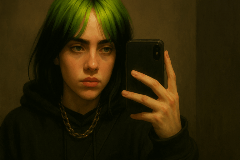 Why the Billie Eilish Mirror Photo Strap Is Breaking the Internet